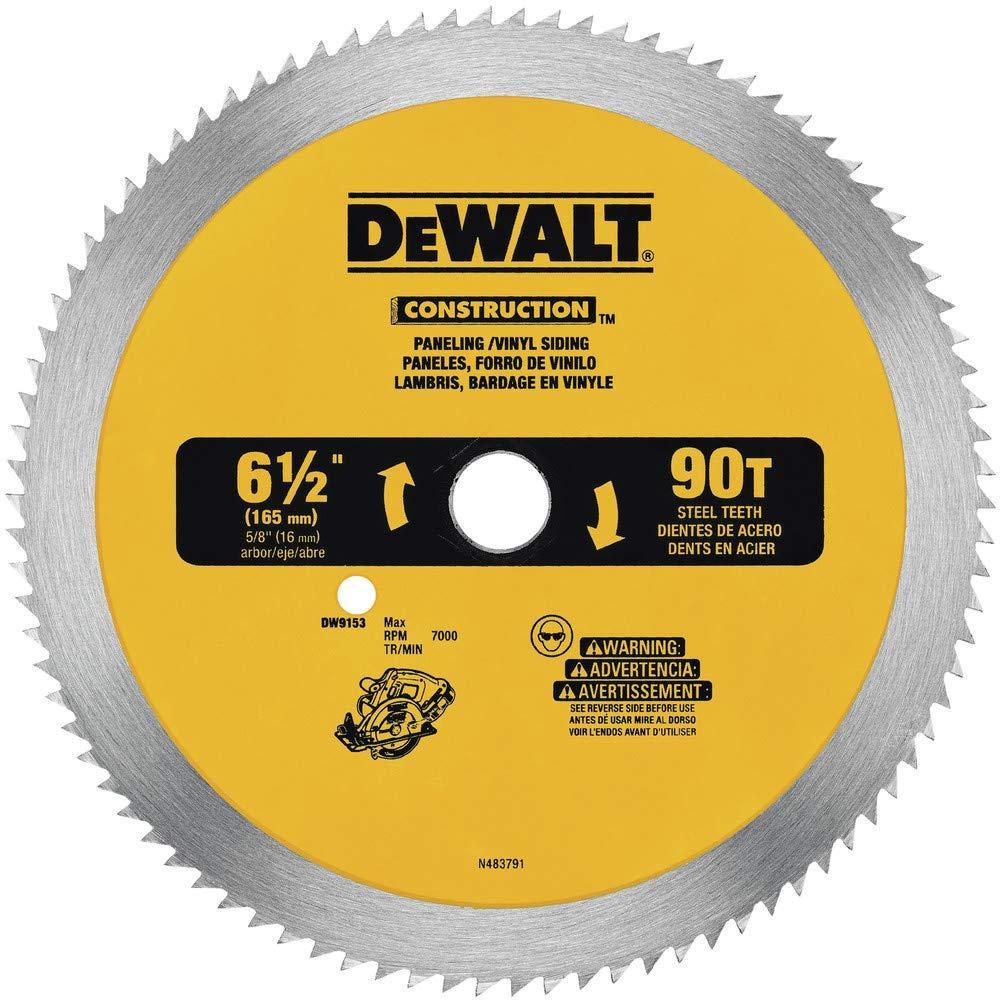 imageDEWALT Circular Saw Blade 5 38 Inch 80 Tooth Vinyl Cutting DW9053612  90 Teeth