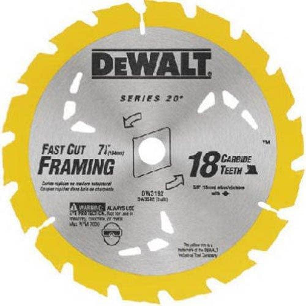 imageDEWALT Circular Saw Blade 7 14 Inch 18 Tooth Combination Wood Cutting DW3592B10