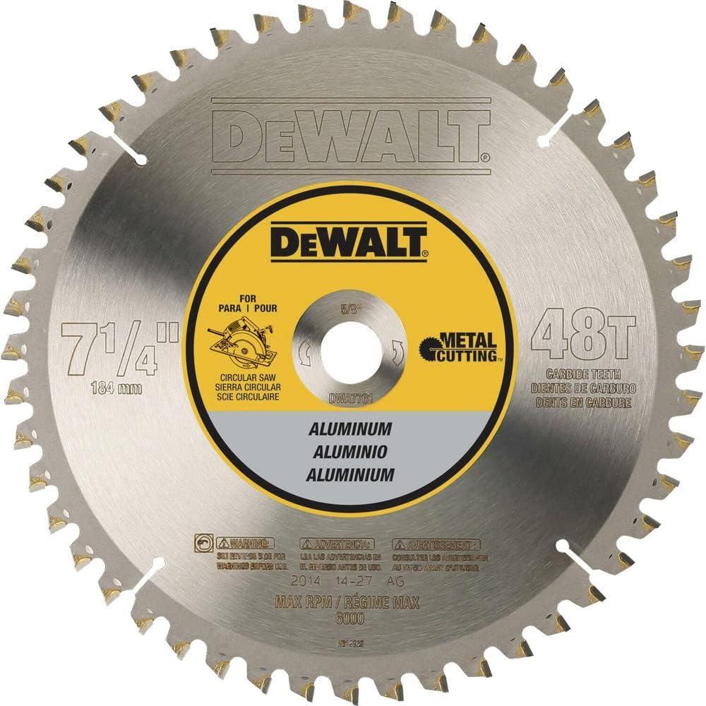 imageDEWALT Circular Saw Blade 7 14 Inch 48 Tooth Aluminum Cutting DWA776148Tooth