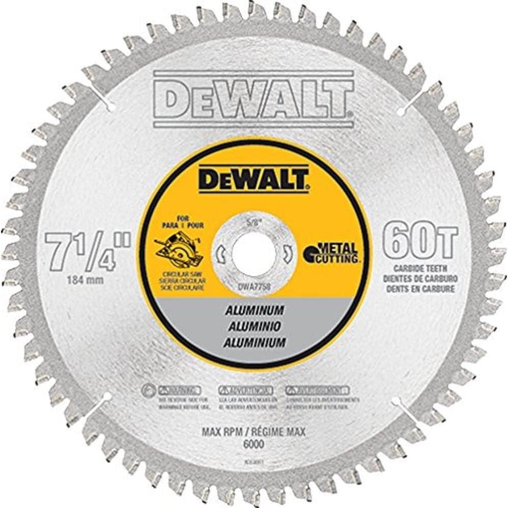 imageDEWALT Circular Saw Blade 7 14 Inch 48 Tooth Aluminum Cutting DWA776160Tooth