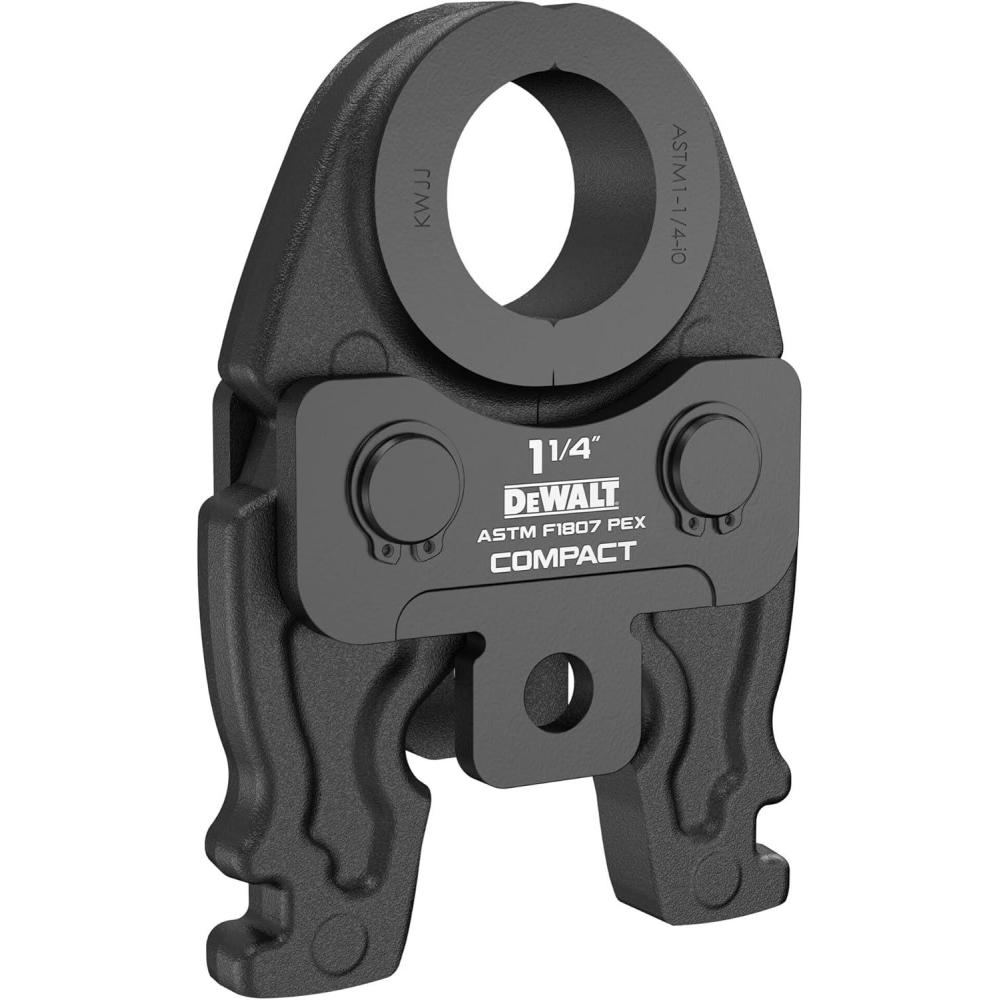 imageDEWALT Compact 34 Inch PEX F1807 Press Jaw for Use with DCE210 DEWALT 20V MAX Compact Press Tool Compatible with ASTM F1807 ASTM F2159 Approved Crimp Fittings DCE215034114