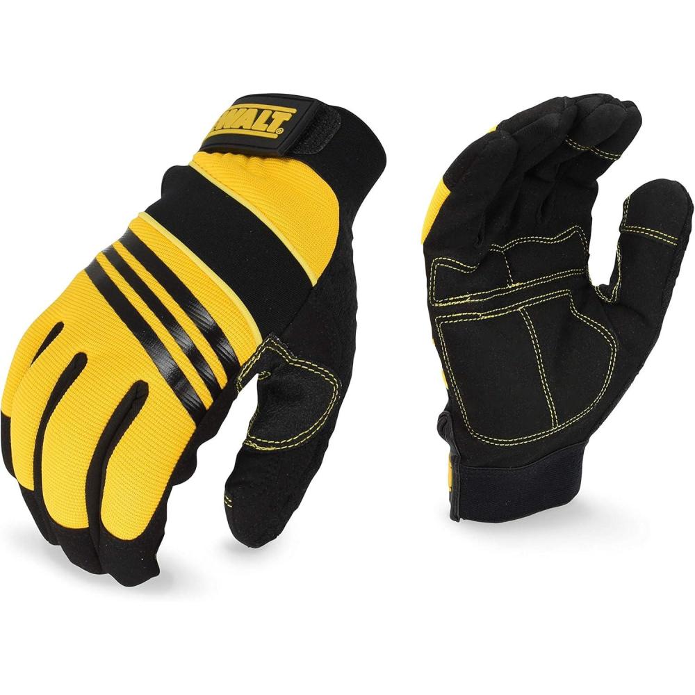 imageDEWALT DPG201XL Synthetic Leather Performance Work Glove  XLarge  1 Pair  Foam Padded Palm Abrasion Resistant Hook amp Loop ClosureLarge
