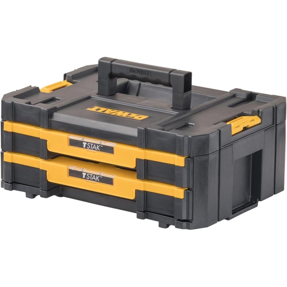 imageDEWALT TSTAK Tool Storage Organizer with Double Drawers Holds Up to 165 lbs DWST17804173 x 123 x 69 inches