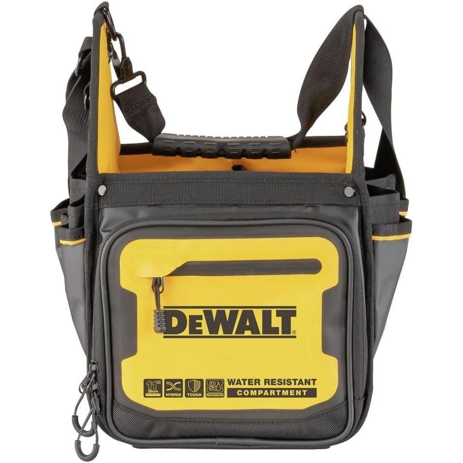 imageDEWALT Tool Bag Electrician Tote Tool Storage and Organization Durable and Water Resistant 11 Inch DWST560105