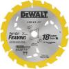 imageDEWALT Circular Saw Blade 7 14 Inch 18 Tooth Combination Wood Cutting DW3592B10