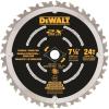 imageDEWALT Circular Saw Blade 7 14 Inch 24 Tooth Wood Cutting DWA31724D
