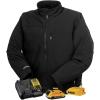 imageDEWALT Mens Heated Soft Shell Jacket Kit Black XLarge