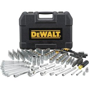 DEWALT 200-Piece Socket Set, Metric/SAE Mechanic Tool Set with Storage Case (DWMT75000)