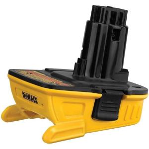 DEWALT Battery Adapter 18V to 20V, For Drills, Sanders and More, Charger Not Included (DCA1820)(Adapter w/o 20V batteries)