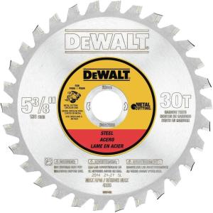 DEWALT Circular Saw Blade, 5 3/8 Inch, 30 Tooth, Ferrous Metal Cutting (DWA7538)