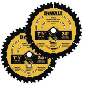 DEWALT Circular Saw Blade, 7 1/4 Inch, 24 Tooth, Wood Cutting (DWA1714242)(One Size)