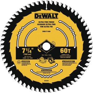 DEWALT Circular Saw Blade, 7 1/4 Inch, 60 Tooth, Wood Cutting (DWA171460B10)(10 Count (Pack of 1))
