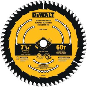 DEWALT Circular Saw Blade, 7 1/4 Inch, 60 Tooth, Wood Cutting (DWA171460)(One Size)