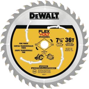 DEWALT Circular Saw Blade, 7 1/4 Inch, 60 Tooth, Wood Cutting (DWAFV3760)(36-Tooth)