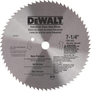 DEWALT Circular Saw Blade, 7 1/4 Inch, 68 Tooth, Metal Cutting (DW3329)(1)