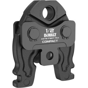 DEWALT Compact 3/4 Inch PEX F1807 Press Jaw for Use with DCE210 DEWALT 20V MAX Compact Press Tool, Compatible with ASTM F1807 ASTM F2159 Approved Crimp Fittings (DCE215034)(1/2″)
