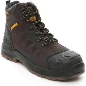 DEWALT Hadley Men’s Waterproof, Steel Safety Toe Work Boot(Brown Crazy Horse)