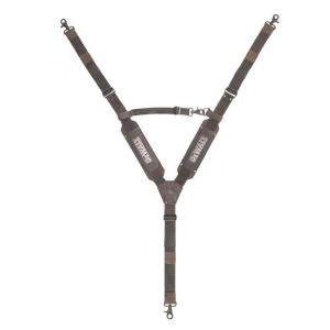 DEWALT Leather Tool Belt Suspenders, Y Back Design Adjustable, Heavy Duty Construction (DWST550116)