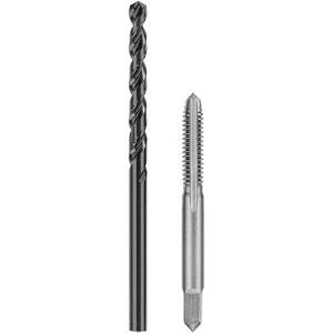 DEWALT No 7 Drill Bit High Speed Steel and 1/4 inch x 20 NC Tap Set Carbon Steel, 2 pcs (DWA1410)