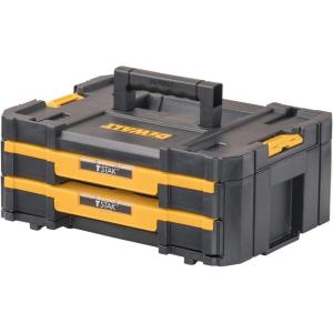DEWALT TSTAK Tool Storage Organizer with Double Drawers, Holds Up to 16.5 lbs. (DWST17804)(17.3 x 12.3 x 6.9 inches)