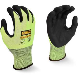 Dewalt DPG833 Hi-Vis HPPE Cut Touchscreen Glove – S(Small)
