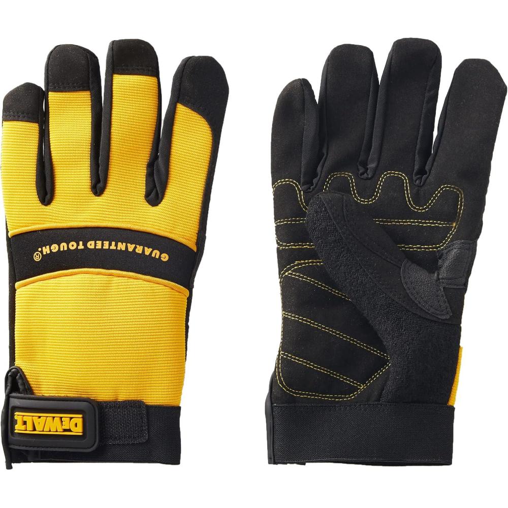 imageDEWALT DPG20XL All Purpose Synthetic Leather Palm Spandex Back Velcro Wrist Work Glove XLargeXLarge Pack of 1