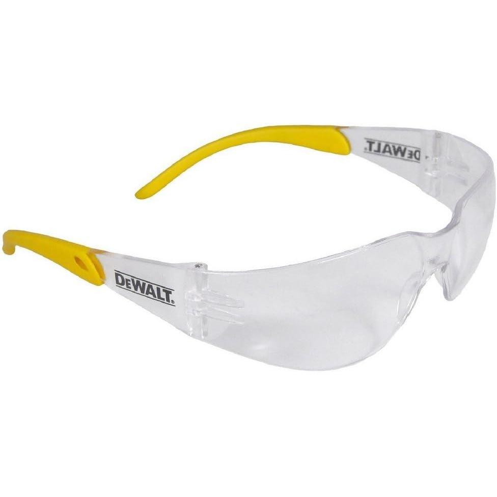 imageDEWALT DPG541C Protector Protective Eyewear  ANSI Z871 Impact Rated  Lightweight UniversalFit Frame  Flexible Rubber Temples  Clear Lens  1 Pair