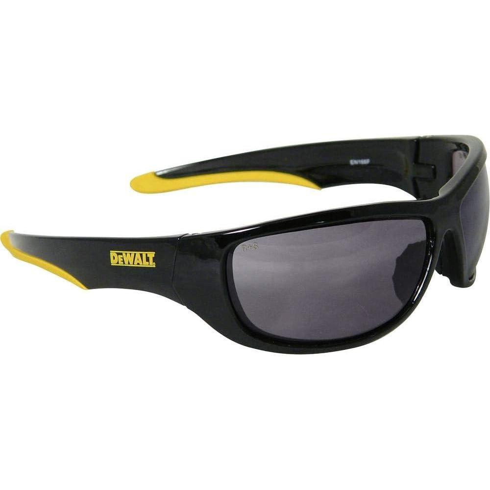 imageDEWALT DPG942C Dominator Z87 Safety Glasses  Black Full Frame amp Smoke Lens  Rubber Temples amp Nosepiece  1 Pair