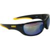 imageDEWALT DPG94YC Dominator Z87 Safety Glasses  Black Full Frame amp Yellow Mirror Lens  Rubber Temples amp Nosepiece  1 Pair