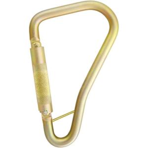 DEWALT Carabiner – Large Self-Locking – Steel – 1/4 Turn – 2″ Gate Opening – ANSI