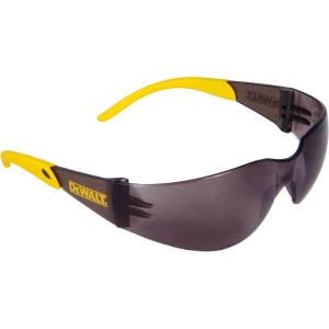 DEWALT DPG54-2C Protector™ Protective Eyewear – ANSI Z87.1+ Impact Rated – Lightweight Universal-Fit Frame – Flexible Rubber Temples – Smoke Lens – 1 Pair(Smoke / Yellow)