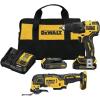 imageDEWALT 20V MAX Hammer Drill and Oscillating Tool Power Tool Combo Kit Cordless 12 inch 2 Batteries and Charger Included DCK224C2