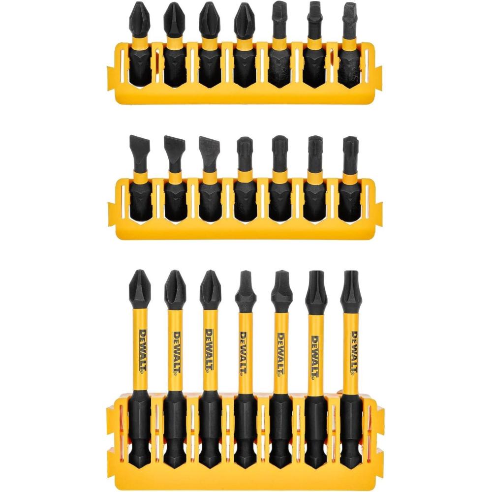 imageDEWALT BYTC Flex Torq Set 2 Phillips8 Slotted Set Shank Screwdriver Bit Set Screwdriver 19Piece DWABYTFT19Build Your Own Option 2 21 pc