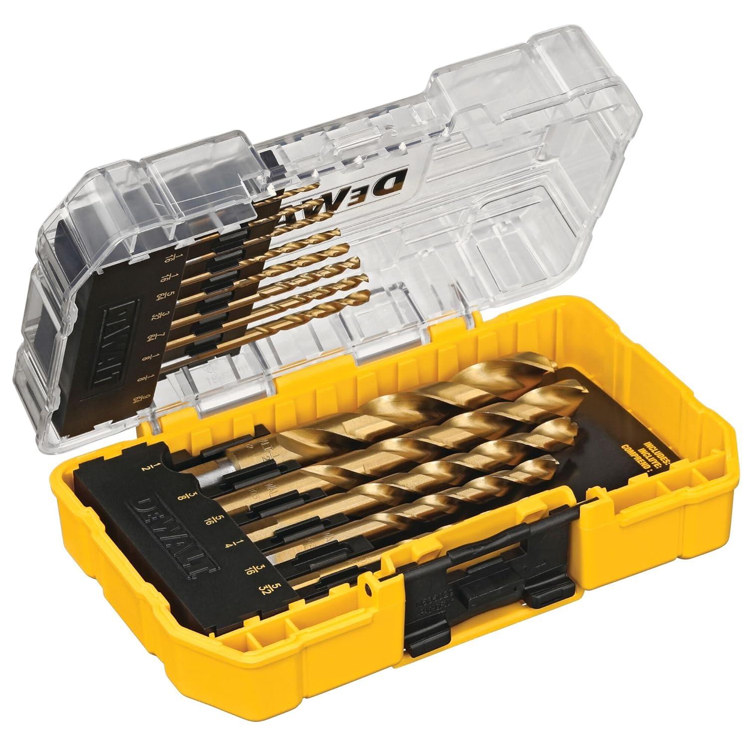 imageDEWALT Drill Bit Set Titanium Nitride Coated 14Piece DW1354DW1354