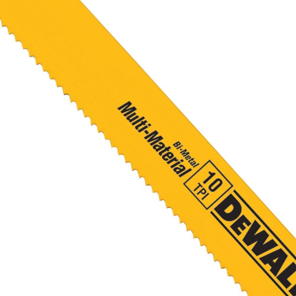 imageDEWALT DWA4179 9Inch Reciprocating Saw Blades 10TPI Demolition 5Pack DWAR9606Inch 10 TPI 5Pack