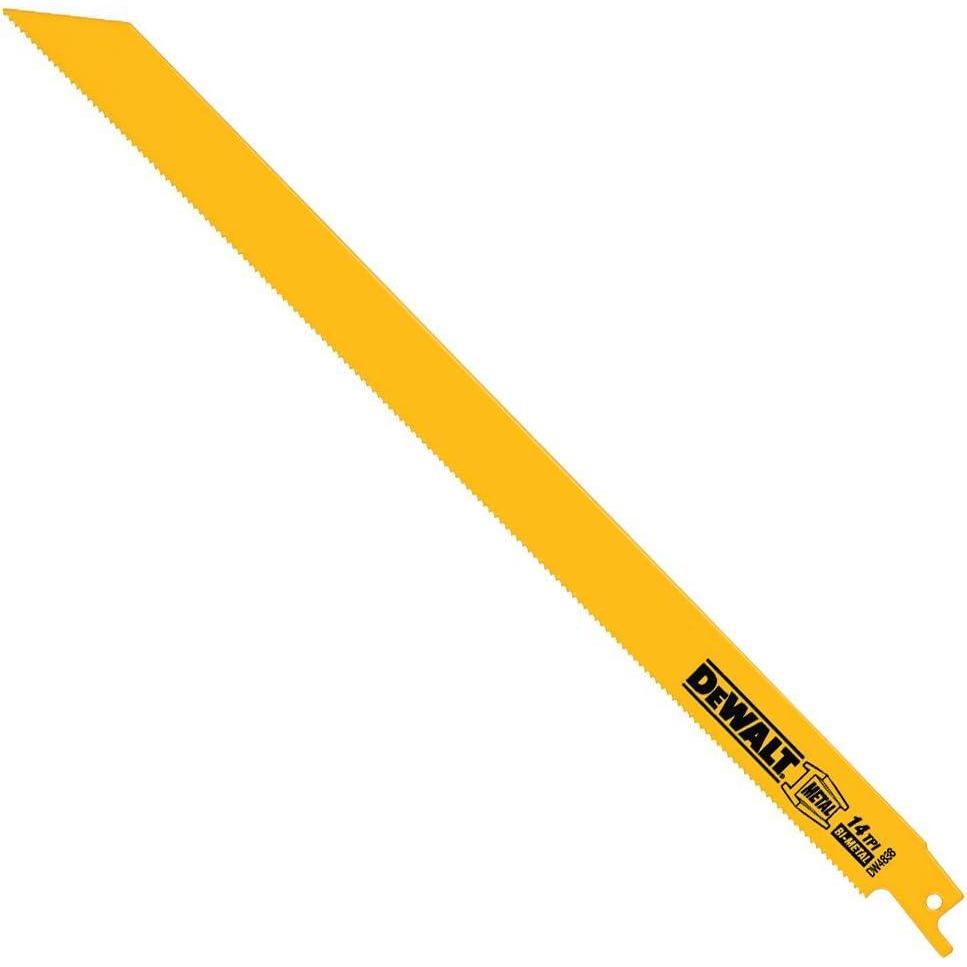 imageDEWALT DWA4179 9Inch Reciprocating Saw Blades 10TPI Demolition 5Pack DWAR96012 14 TPI 5pack