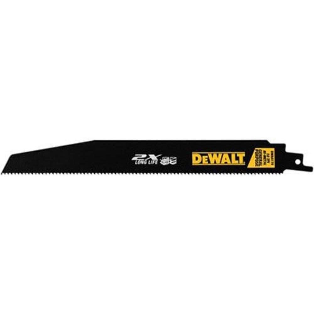 imageDEWALT DWA4179 9Inch Reciprocating Saw Blades 10TPI Demolition 5Pack DWAR9609 2X 10TPI 5Pack