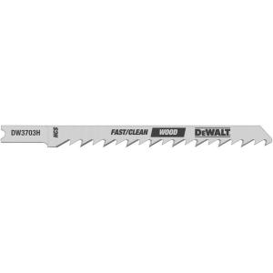 DEWALT DW3703H2 4-Inch 6TPI Fast Clean High U-Shank Woodcutting Jig Saw Blade (2-Pack)(2-Pack)