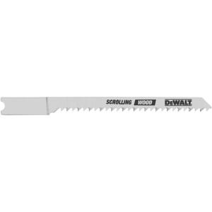 DEWALT DW3715H2 3-Inch 12TPI Scrolling High Speed Steel U-Shank Woodcutting Jig Saw Blade (2-Pack)(2-Pack)