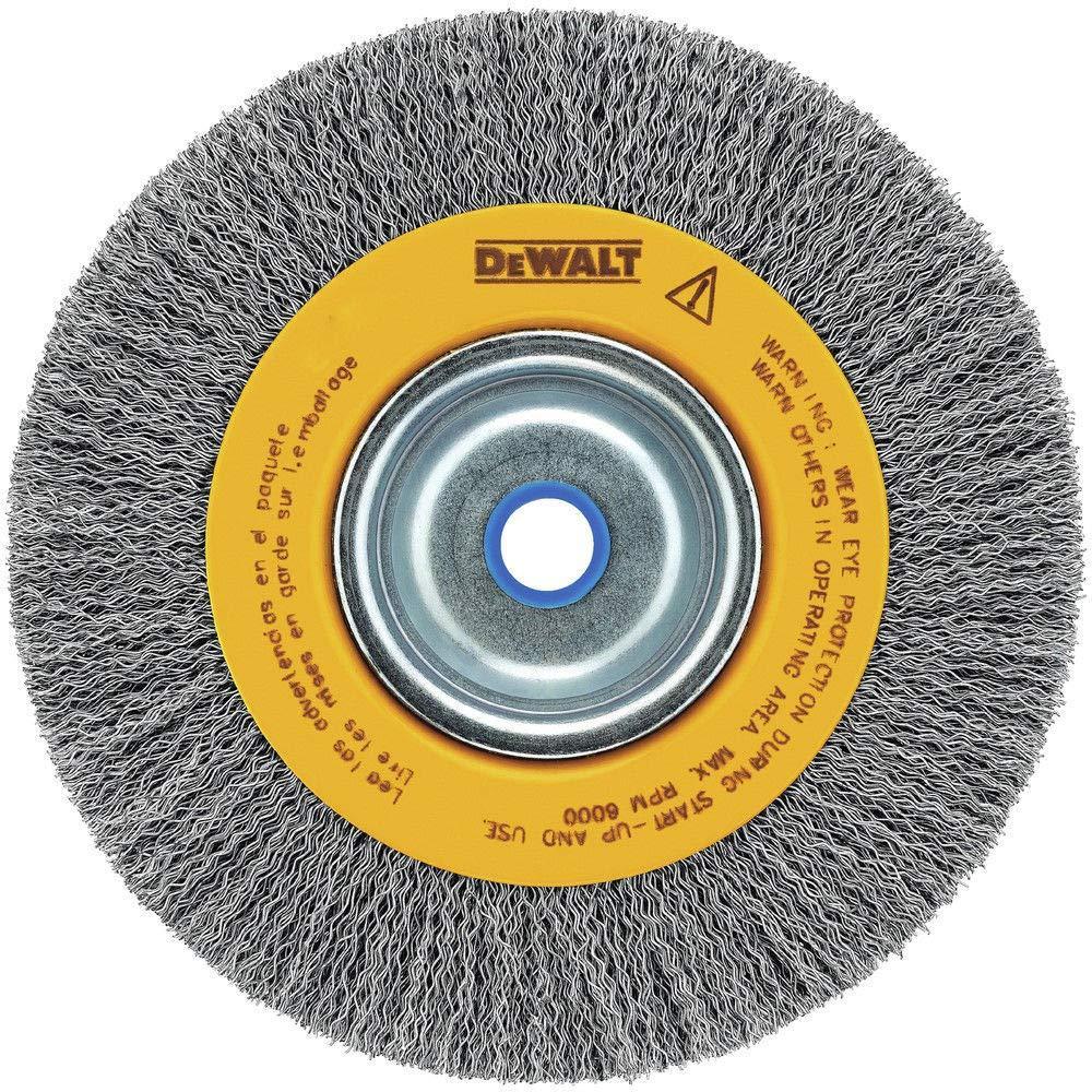 imageDEWALT Wire Wheel For Bench Grinder Crimped Wire 8Inch DW4906Medium