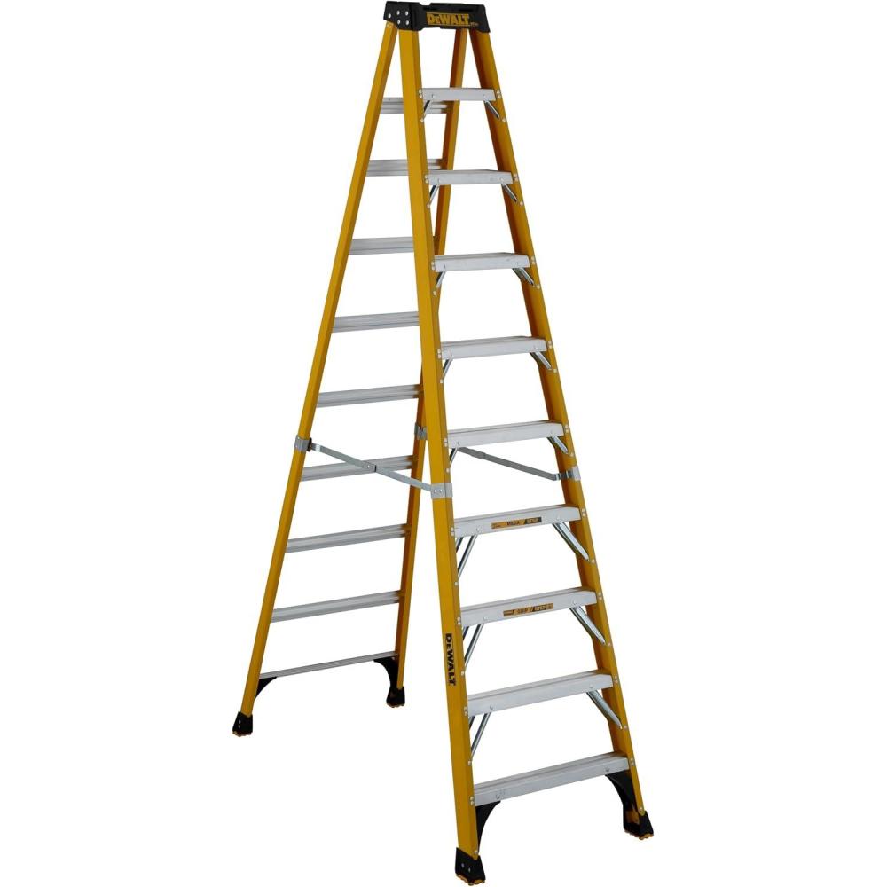 imageDeWalt Type IAA 375lb Rated FG Stepladder 8 DXL34100810 feet
