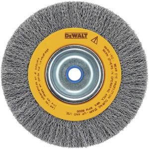DEWALT Wire Wheel For Bench Grinder, Crimped Wire, 8-Inch (DW4906)(Medium)