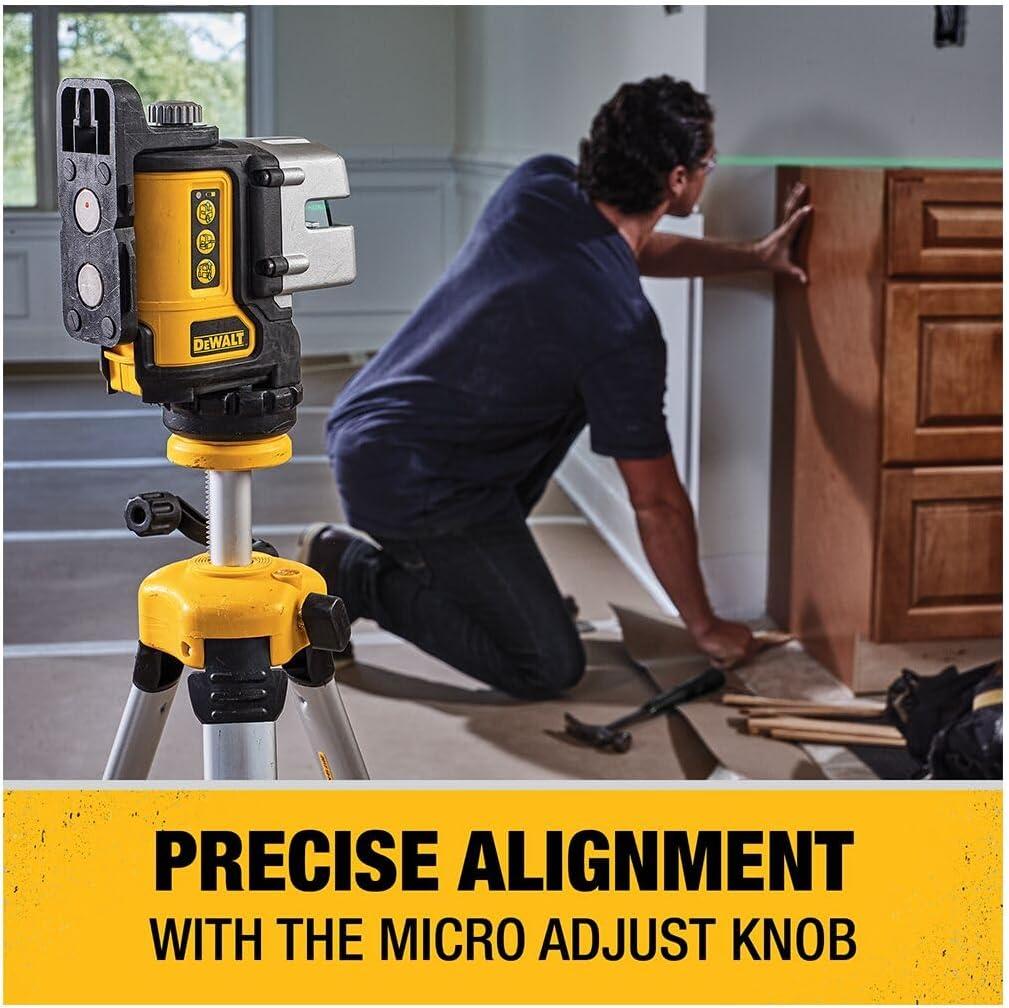 imageDEWALT Line Laser SelfLeveling Black 3Beam DW089KGreen Line Laser