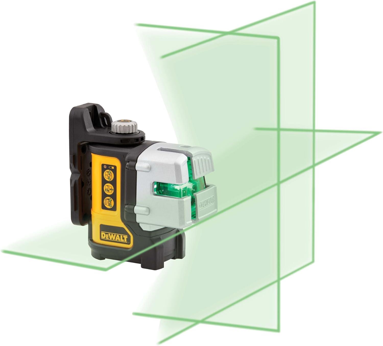imageDEWALT Line Laser SelfLeveling Black 3Beam DW089KGreen Line Laser