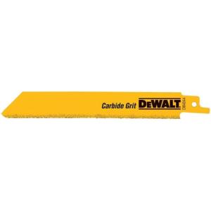 DEWALT Reciprocating Saw Blade, Carbide-Coated, Coarse, 6-Inch, 5-Pack (DW4844), Black(6″ Carbide 5-pack)