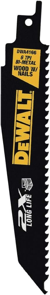 imageDEWALT 9Inch Reciprocating Saw Blades 6 TPI Demolition 5 Pack DWA41698piece 2X Set