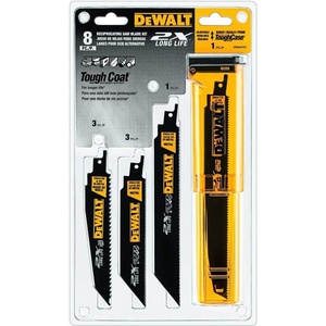 DEWALT 9-Inch Reciprocating Saw Blades, 6 TPI, Demolition, 5 Pack (DWA4169)(8-piece 2X Set)