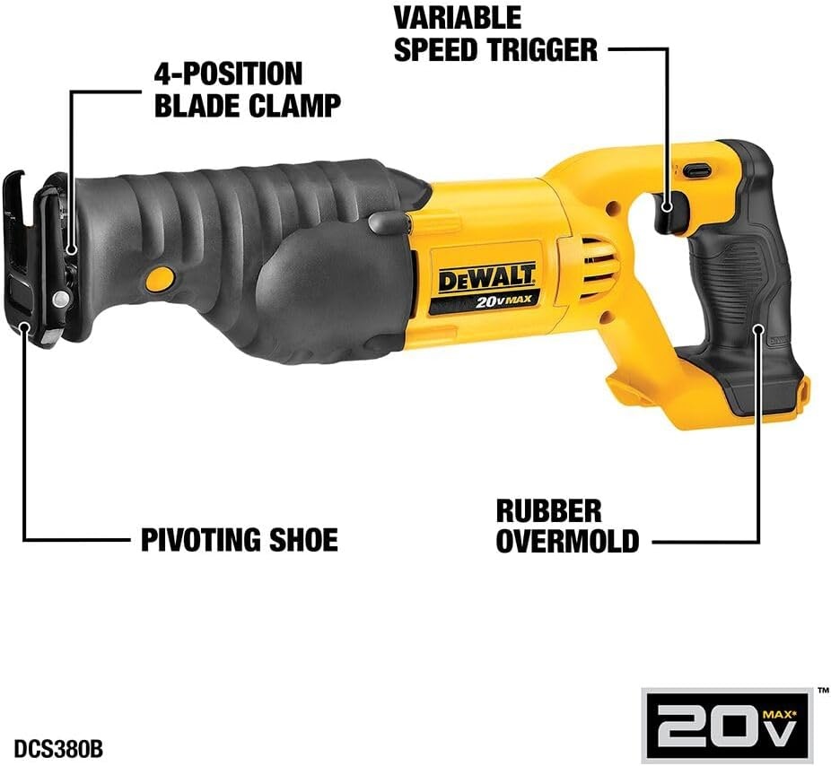 imageDEWALT 20V MAX 5Tool Power Tools Combo Kit Includes 12 Cordless Drill14 Impact Driver Reciprocating Saw Circular Saw Oscillating Tool 5Ah Battery and Charger DCK540D120V MAX 5pc Tool Kit