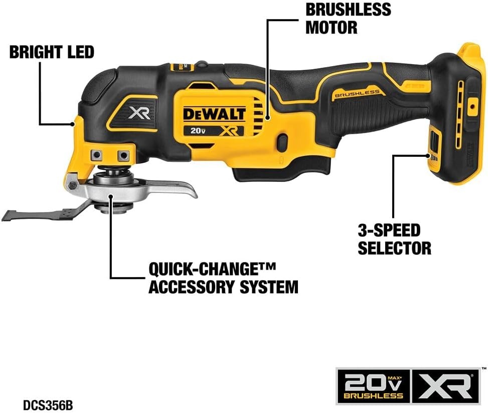 imageDEWALT 20V MAX 5Tool Power Tools Combo Kit Includes 12 Cordless Drill14 Impact Driver Reciprocating Saw Circular Saw Oscillating Tool 5Ah Battery and Charger DCK540D120V MAX 5pc Tool Kit