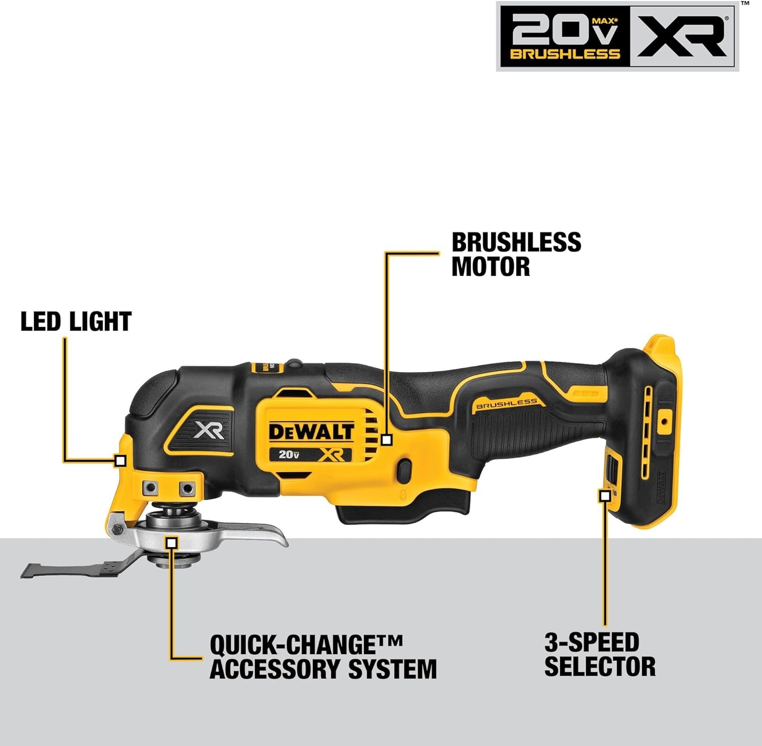 imageDEWALT 20V MAX 5Tool Power Tools Combo Kit Includes 12 Cordless Drill14 Impact Driver Reciprocating Saw Circular Saw Oscillating Tool 5Ah Battery and Charger DCK540D1NEW 20V MAX 5pc Tool Kit
